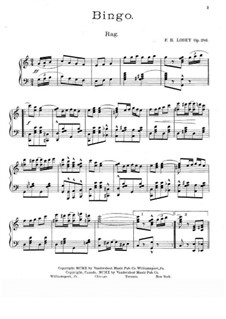 Bingo Rag, Op.286: Für Klavier by Frank Hoyt Losey