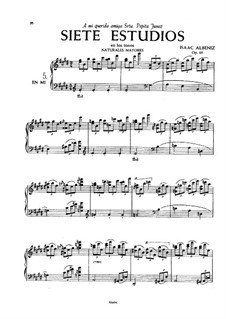 Sieben Etüden, Op.65: Nr.5-7 by Isaac Albéniz