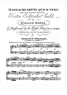 Massachusetts Quick Step: Für Klavier by William Hanna