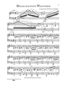 Realization Waltzes for Piano: Realization Waltzes for Piano by Byron E. Hughes