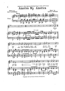 America My America: America My America by Edith Powers