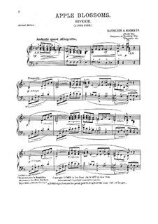 Apple Blossoms. Reverie for Piano: Apple Blossoms. Reverie for Piano by Kathleen A. Roberts