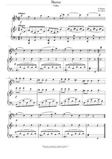 Valse: Valse by Carl Czerny