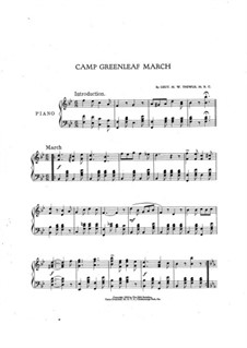 Camp Greenleaf March: Camp Greenleaf March by Malford W. Thewlis