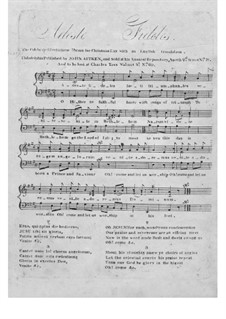 Vocal version: Lateinische und englische Texte by John Francis Wade