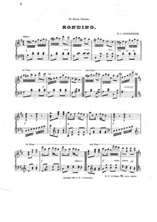 Rondino für Klavier: Rondino für Klavier by Hubert J. Schonacker
