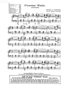 Floreine Waltz: Floreine Waltz by Ernest J. Schuster