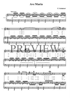 Piano-vocal score (Page 3): B Flat Major by Franz Schubert