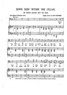 Im tiefen Keller sitz' ich hier: Im tiefen Keller sitz' ich hier by folklore