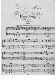 The Java March: Für Klavier by Unknown (works before 1850)
