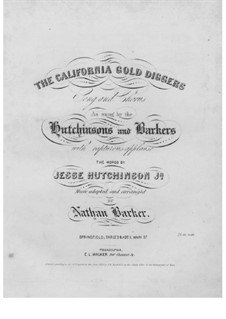 The California Gold Diggers: The California Gold Diggers by Unknown (works before 1850)