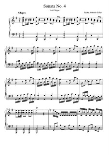 Sonate Nr.4 in G-Dur : Sonate Nr.4 in G-Dur  by Antonio Soler