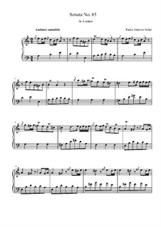 Sonate Nr.65 in a-Moll: Sonate Nr.65 in a-Moll by Antonio Soler