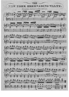 New York Serenading Waltz: Für Klavier by Charles Gilfert