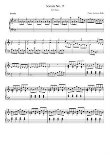 Sonate Nr.9 in C-Dur : Für Cembalo by Antonio Soler