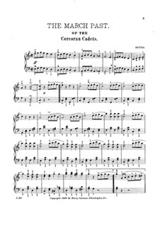 The March Past of the Corcoran Cadets: Für Klavier by John Philip Sousa