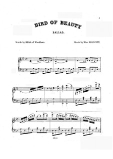 Bird of Beauty: Für Stimme und Klavier by M.B. Scott