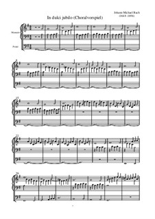 In dulci jubilo (Choralvorspiel): In dulci jubilo (Choralvorspiel) by Johann Michael Bach