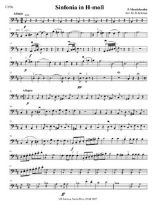 Sinfonie in h-Moll: Sinfonie in h-Moll by Felix Mendelssohn-Bartholdy