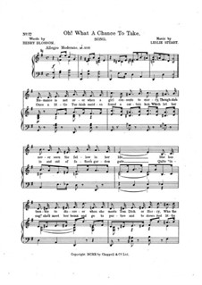 Oh! What a Chance to Take: Oh! What a Chance to Take by Leslie Stuart