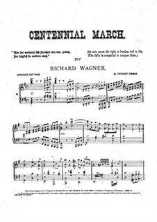Grosser Festmarsch, WWV 110: Für Klavier by Richard Wagner