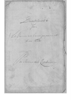 Divertissement für Flöte und Cembalo Nr.6: Divertissement für Flöte und Cembalo Nr.6 by Simoni dall Croubelis