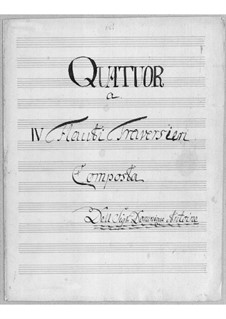 Quartett für vier Flöten: Quartett für vier Flöten by Simoni dall Croubelis