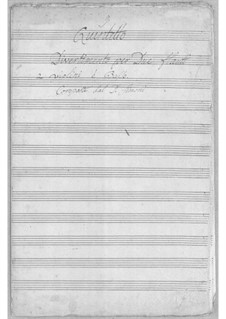 Quintett für zwei Flöten und Streicher in D-Dur: Quintett für zwei Flöten und Streicher in D-Dur by Simoni dall Croubelis