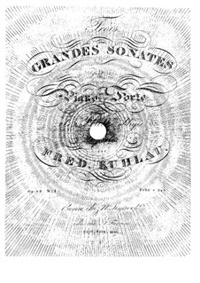 Drei grosse Sonaten für Flöte und Klavier, Op.83: Sonaten Nr.1-2 by Friedrich Kuhlau