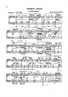 Nachtgesang für Klavier, Op.10 No.2: Nachtgesang für Klavier by Jean Vogt