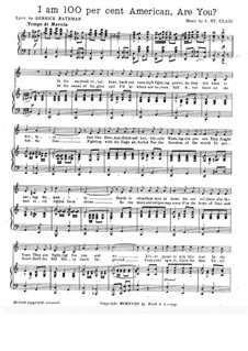 I am 100 per cent American, are You: I am 100 per cent American, are You by L. St. Clair