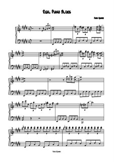 Real piano blues: Für Klavier by Fabio Gianni
