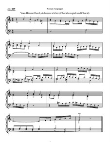 Es kam ein Engel hell und klar / Vom Himmel hoch (Choralvorspiel): Es kam ein Engel hell und klar / Vom Himmel hoch (Choralvorspiel) by Roman Jungegger