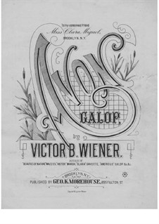 Avon Galop for Piano, Op.16: Avon Galop for Piano by Victor B. Wiener