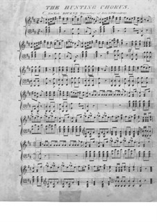 Akt III, Nr.15 Jägerchor: Für Klavier by Carl Maria von Weber