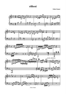 Riflessi (for piano): Für einen Interpreten by Fabio Gianni
