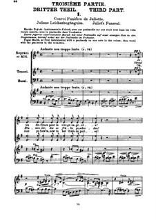 Romeo und Julie, H.79 Op.17: Teil III, für Stimmen und Klavier by Hector Berlioz