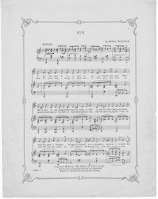 Eve, für Stimme und Klavier: Eve, für Stimme und Klavier by Boyle Woolfolk