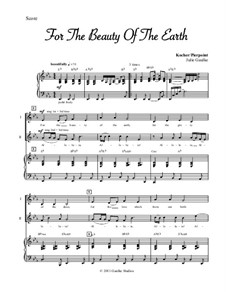 For the Beauty of the Earth: Für Stimmen und Klavier by Conrad Kocher