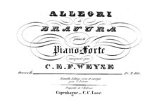 Allegro di bravura in E Flat Major, Op.16: Für Klavier by Christopher Ernst Friedrich Weyse