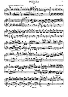 Sonate für Klavier Nr.50 in D-Dur, Hob.XVI/37 von J. Haydn auf MusicaNeo