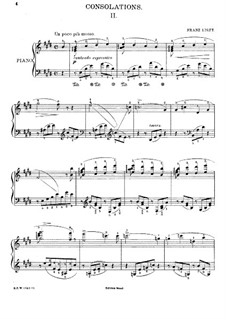 Consolations, S.172: Nr.2 in E-Dur by Franz Liszt