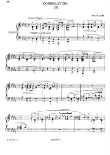 Consolations, S.172: Nr.4 in Des-Dur by Franz Liszt
