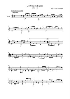 Gerbe des fleurs, Op.41: Für Gitarre by José Ferrer