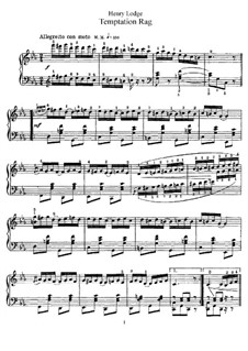 Temptation Rag: Für Klavier by Henry Lodge
