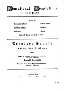 Sonate für Violine und Klavier Nr.9 'Kreutzer', Op.47: Version für Klavier by Ludwig van Beethoven