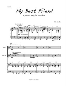 My Best Friend: Für Blockflöte und Klavier by Julie Gaulke
