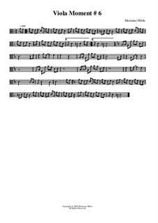 Moment No.6 for Viola: Moment No.6 for Viola by Marianne Milde