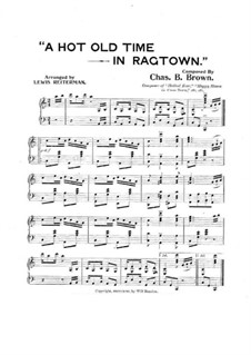 A Hot Old Time in Ragtown: A Hot Old Time in Ragtown by Charles B. Brown