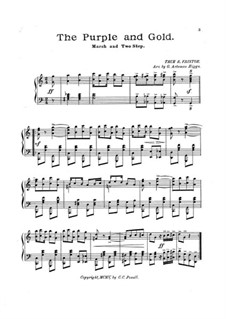 The Purple and Gold: Für Klavier by True R. Fristoe